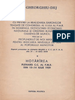 Hotararea Plenarei PMR Din Iulie 1959