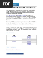 Cisco 3900 and Cisco 2900 Series Routers