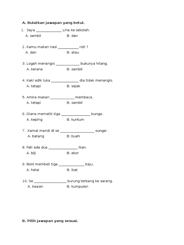 Free Download Soalan Matematik Tahun 4 - Kuora a