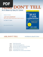 Download Ask Dont Tell Leadership - How To Create Alignment Engagement  Accountability by Gary Cohen SN24622264 doc pdf