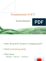 Fundamentals of ICT: Jawairia Rasheed