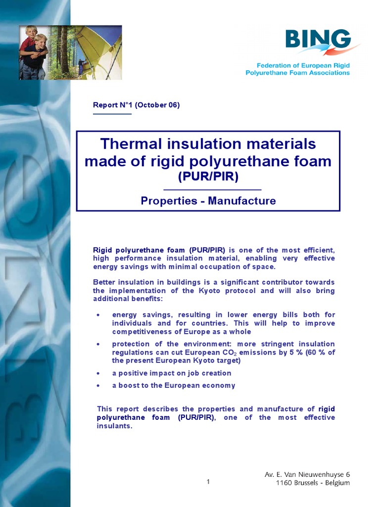 Thermal Insulation Materials Made of Rigid Polyurethane Foam | PDF ...
