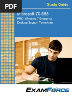 Microsoft 70-685: PRO: Windows 7 Enterprise Desktop Support Technician