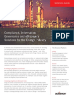 Compliance, Information Governance and Ediscovery Solutions For The Energy Industry