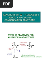 Download Reactions of  -Hydrogens  Aldol and Claisen Condensation Reactions by sally gomaa SN24623092 doc pdf