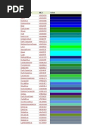 Nome Da Cor HEX Color