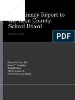 Preliminary Report To The Leon County School Board