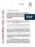 NP - Toma Posesión Nuevo Comisario Policía Nacional. PDF