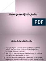 Historija Turkijskih Jezika