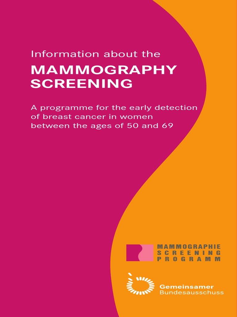Mammography Screening Information About The PDF Mammography Breast Cancer