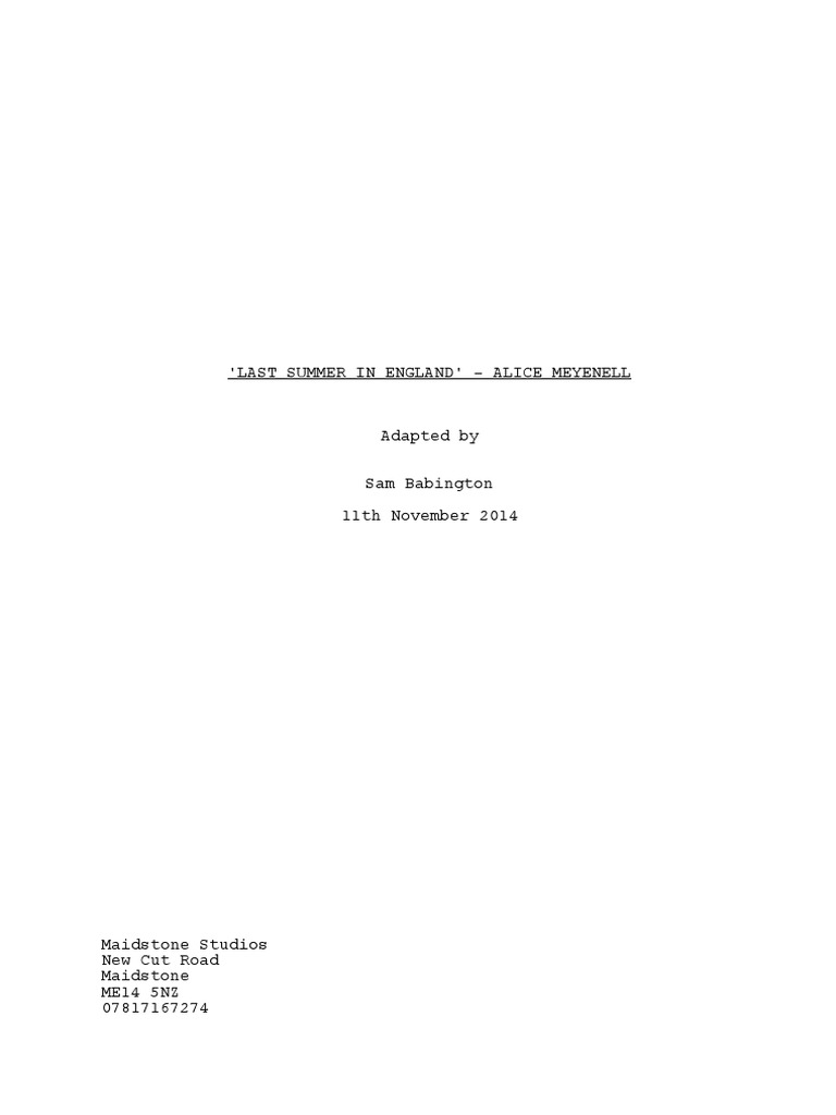 Fiction Adaptation Script | PDF | Narration