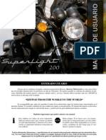 Keeway SuperLight L.E. 200CC (Versión Mexicana)  Manual de Usuario