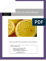 'Extracción de Aceites Esenciales "Limoneno"