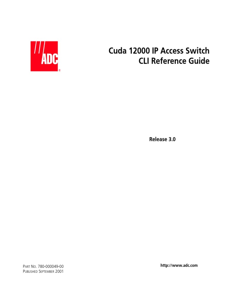 Cuda CLI Ref | PDF | Command Line Interface | Routing