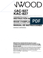 Manual Kac-927 Kenwood