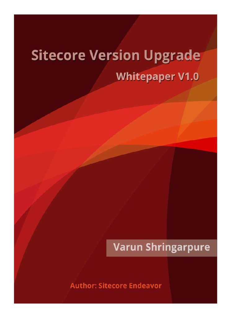 Sitecore Version Upgrade Guide | PDF | Installation (Computer Programs ...