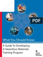 Guide Developing Hazardous Materials Training Program