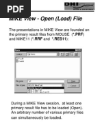 MIKE View - Open (Load) File: Mouse