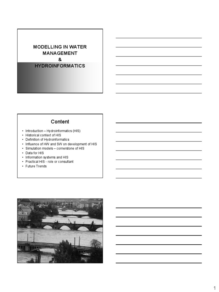 Modelling in Water Management & Hydroinformatics: Content | PDF | Flood ...