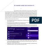 Cara Memperbaiki Masalah Restart Dan Shutdown Di Windows 8