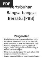 P3 Pertubuhan Bangsa Bangsa Bersatu PBB