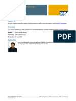 ABAP Code Refactoring Techniques