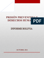 Prisión Preventiva y Derechos Humanos en Bolivia