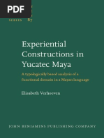 Download Elisabeth Verhoeven Experiential Constructions in Yucatec Maya a Typologically Based Analysis of a Functional Domain in a Mayan Language Studies in Language Companion S by Michael Pearson SN246268416 doc pdf