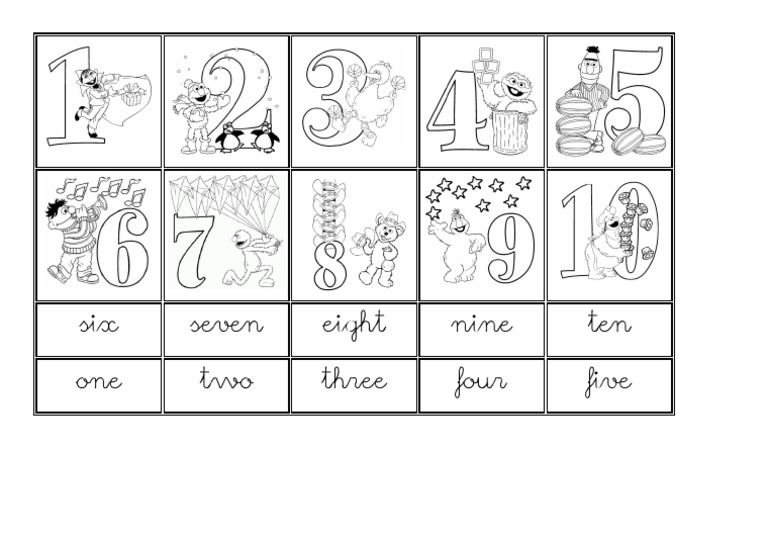 Number Sequence from One to Ten | PDF