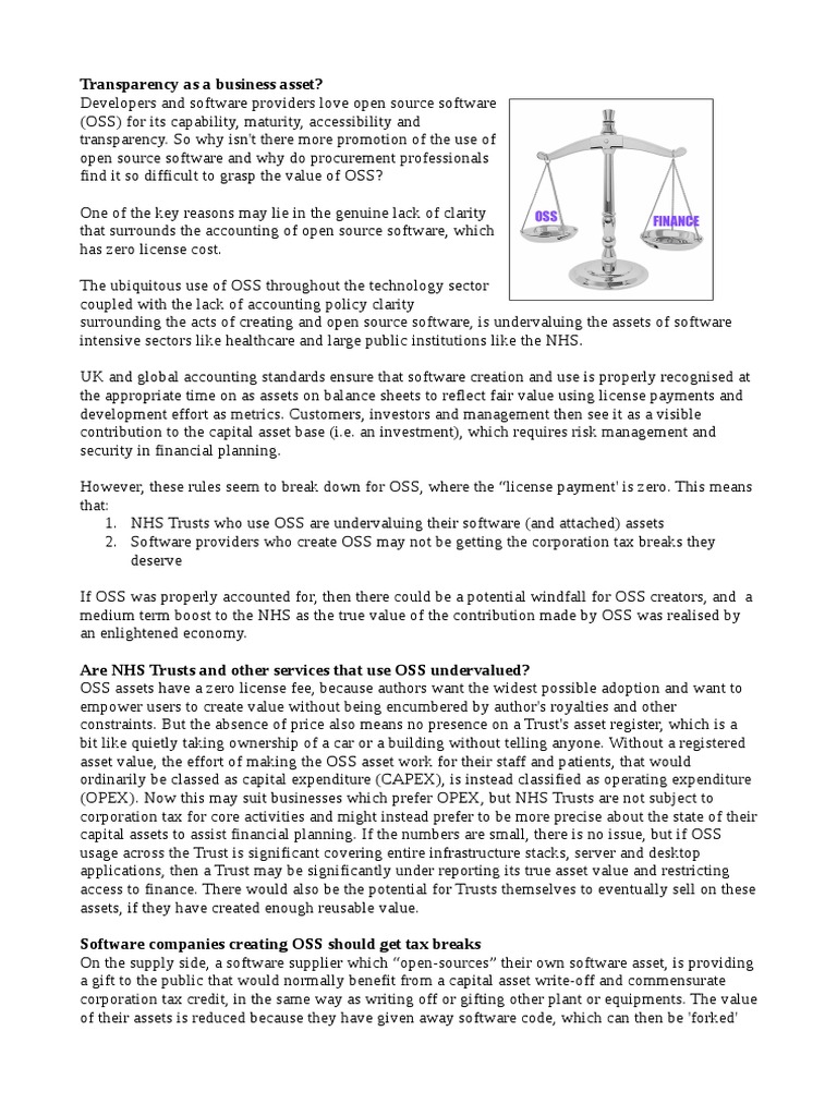 Transparency As A Business Asset | PDF | National Health Service ...