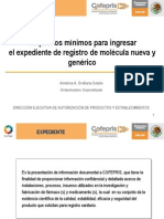 Requisitos Minimos Registros Medicamentos Genericos en Mexico