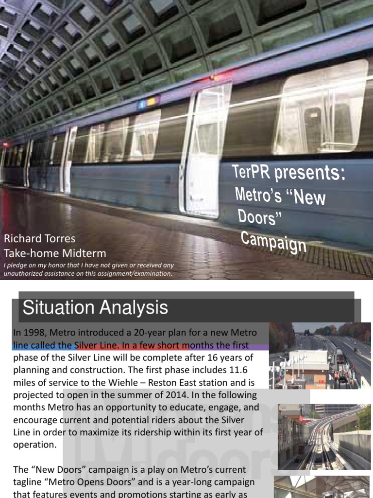 Metroproposal | PDF | Washington Metro | Railway
