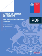 DNSC, 2012, Modelo de Gestión de Personas