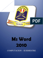 Ms Word 2010