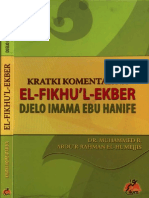 Bs Kratki Komentar El Fikhul Ekber Djelo Imama Ebu Hanife PDF