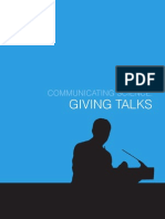 Communicating Science Giving Talks