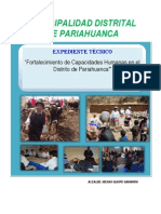 1a. - Fortalecimiento de Capacidades Del Distrito de Pariahuanca11final PDF