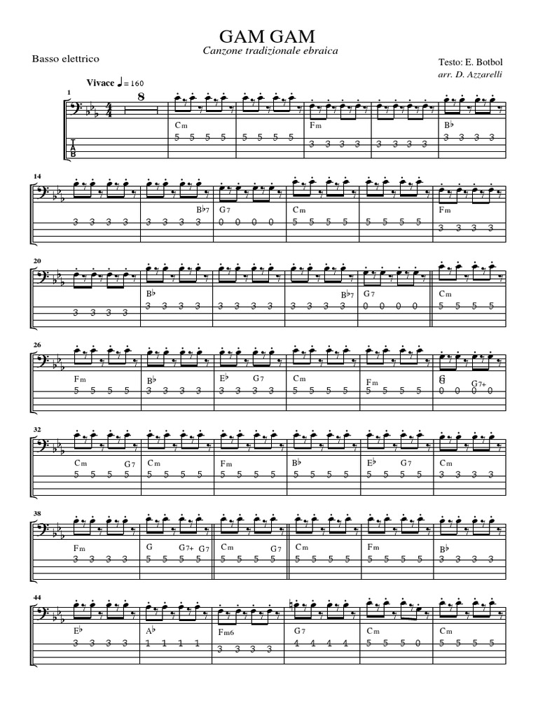 Canzone Gam Gam Testo In Italiano