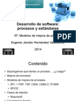 Desarrollo de software: procesos y estándares. S07: mejora de procesos