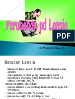 Perubahan Pada Lansia