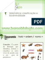 Classificação biológica e taxonomia em