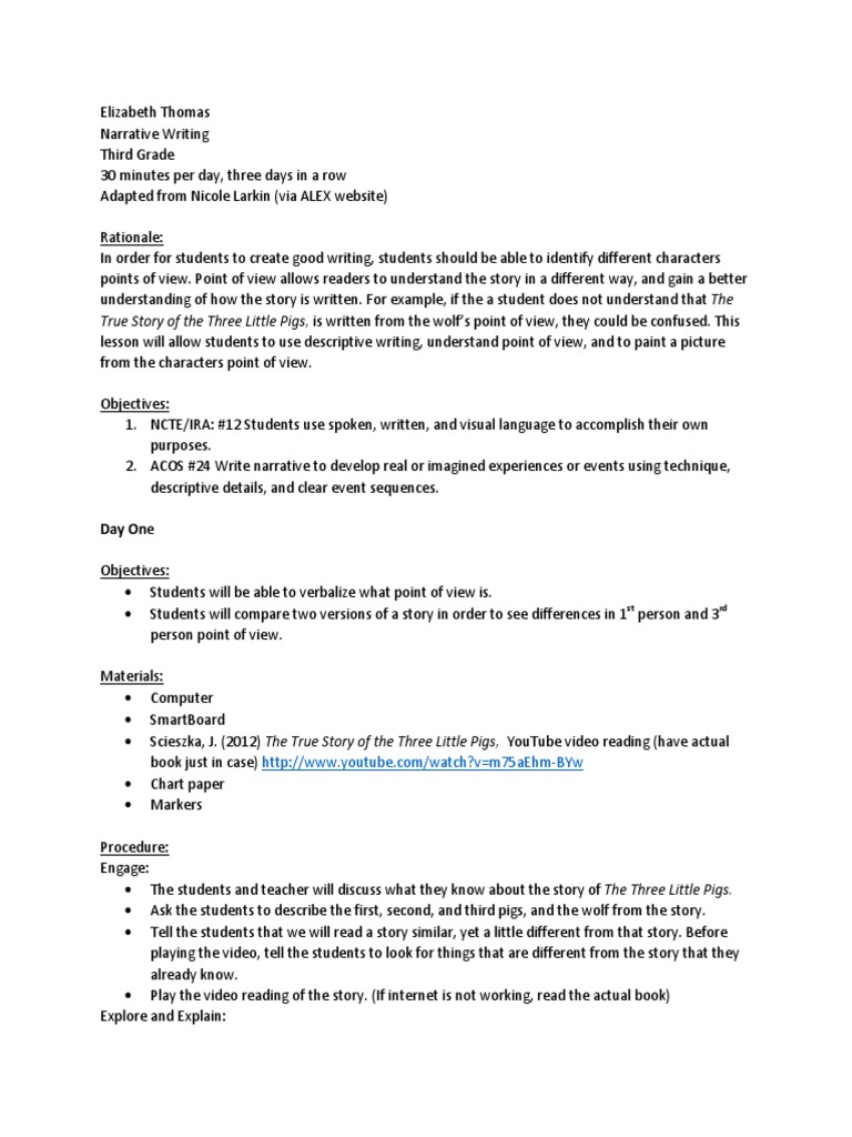 Grade 2 narrative writing unit image