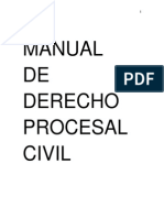 Manual de Derecho Procesal Civil - Teoría General de Proceso 