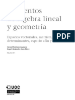 Elementos de Algebra Lineal y Geometria M2