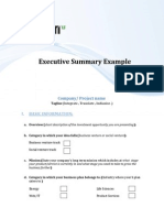 Executive Summary Example