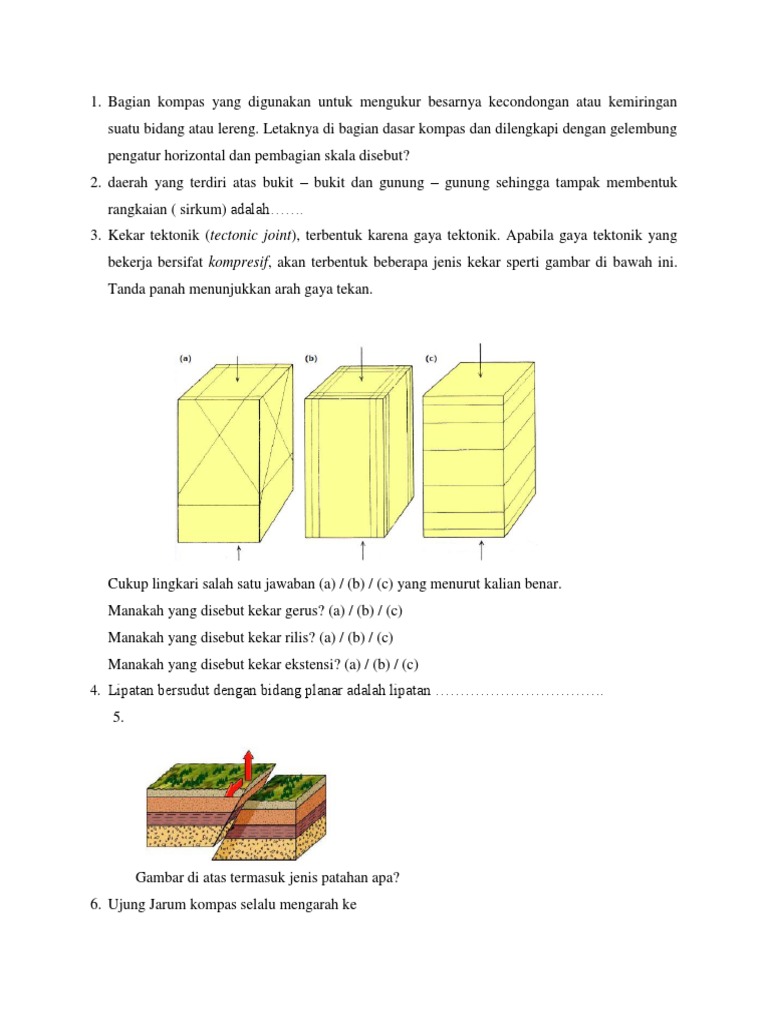 Jenis-Jenis Kekar Tektonik dan Pengukuran | PDF