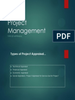 10-Project Management-Type of Appraisal