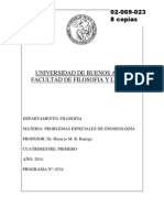 Problemas Especiales de Gnoseologia - Banega - PDF