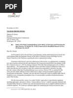 Comcast Ex Parte 11-10-14