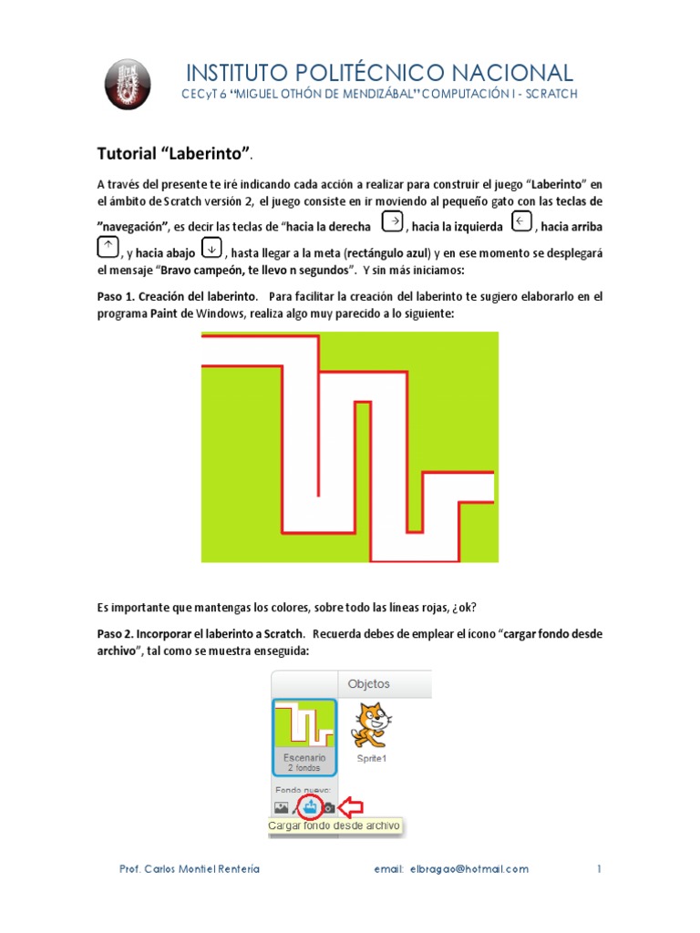 Crear un Laberinto en Scratch | PDF | Scratch (lenguaje de programación ...